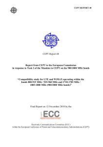 11 Co-existence between LTE SYSTEMS AT 900/1800 MHz