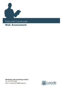 Events risk assessment guidelines