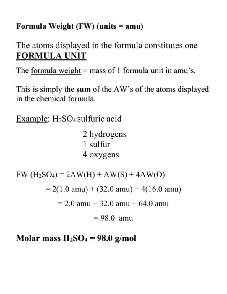 Formula