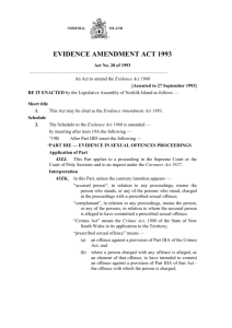 Evidence Amendment Act 1993