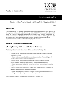 Master of Fine Arts in Creative Writing