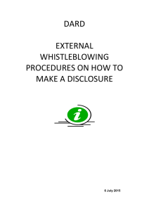 External whistleblowing procedures Word