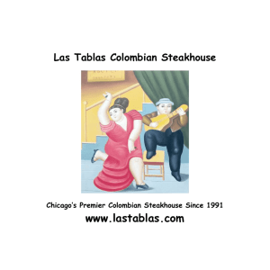 Matrimonio - Las Tablas Colombian Steakhouse