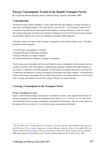 2. Energy Consumption in the Transport Sector