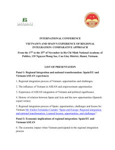 INTERNATIONAL CONFERENCE VIETNAM`S AND SPAIN`S