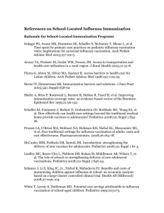 References on School-Located Influenza Immunization