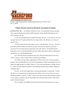 press release - American Hereford Association