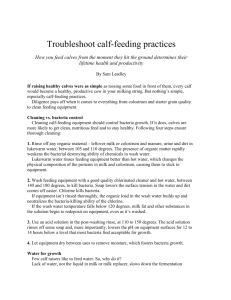 0214Troubleshoot calf-feeding practices