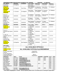 greenbriar swim team officials schedule 2011 season