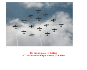 Recommended Supplement to T-34 Formation Manual for RV Aircraft