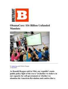ObamaCore: $16 Billion Unfunded Mandate