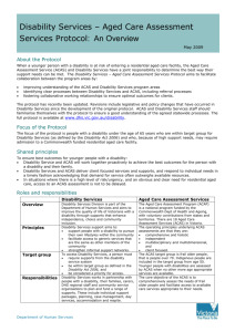 Aged Care Assessment Services protocol overview (doc 96.0 KB)