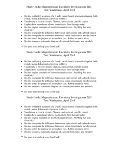 Study Guide: Magnetism and Electricity Investigations