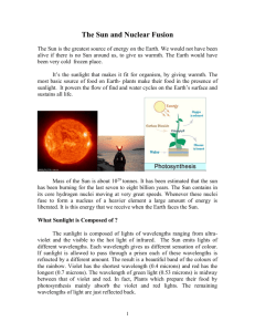 The Sun and Nuclear Energy