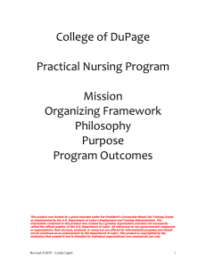 Philosophy Of The Associate Degree Nursing