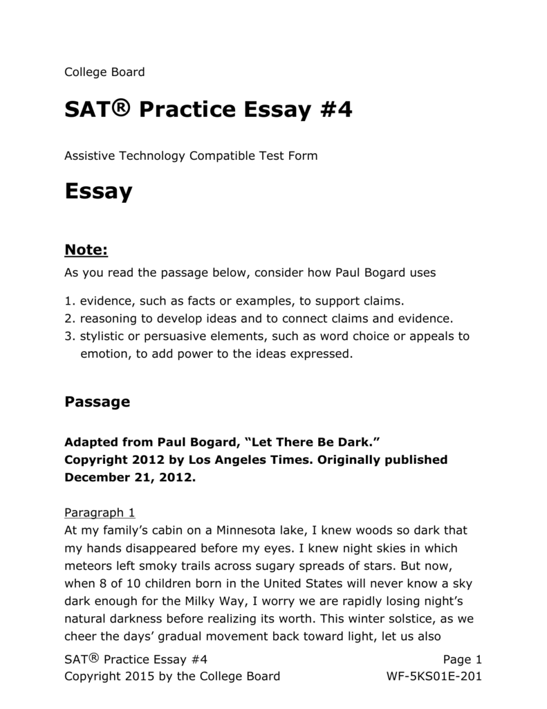 Example essay of descriptive