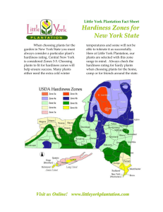 Hardiness Zones - Little York Plantation