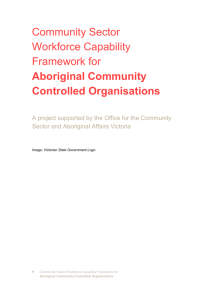 Workforce Capability Framework for ACCO
