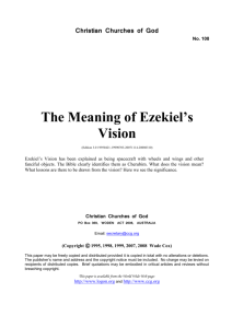 The Meaning of Ezekiel`s Vision (No. 108)