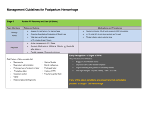 Hemorrhage Management Guidelines