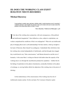 III. Burawoy Meets Bourdieu. IV. Fanon Meets Bourdieu