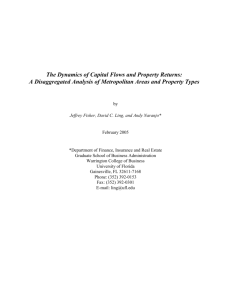 Proposal Summary - American Real Estate and Urban Economics