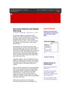 Katrina Global Warming