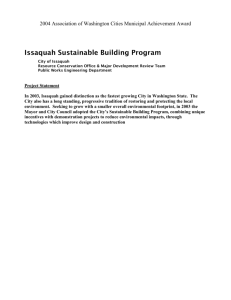 Issaquah Sustainable Building Program