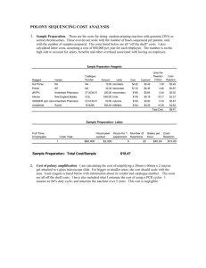 Detailed Cost Summary (Word Document)