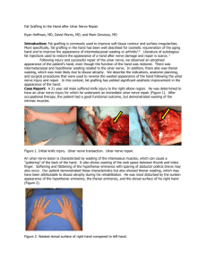 Fat Grafting to the Hand after Ulnar Nerve Repair Ryan Hoffman, MD