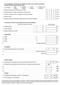 Buyu Clinic First Presentation Form, Version 1