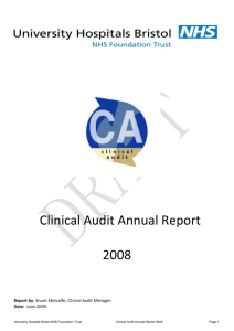 Clinical Audit Annual Report 2002-3