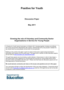 Growing the role of voluntary and community organisations