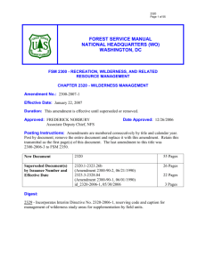 fsm 2300 - recreation, wilderness, and related