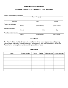 6 T-IC Preschool Monitoring template portrait