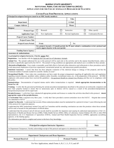 MSU Protocol Application Form