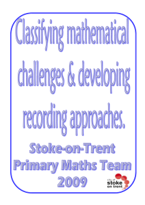 Classifying mathematical challenges and