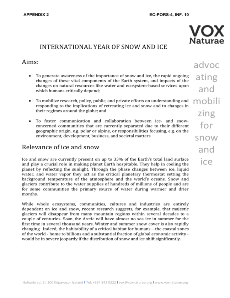 International Year of Ice and Snow