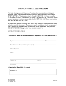 RTI IRB Data Request Form