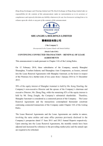 Hong Kong Exchanges and Clearing Limited and The