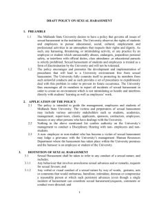 POLICY ON SEXUAL HARASSMENT correct copy final