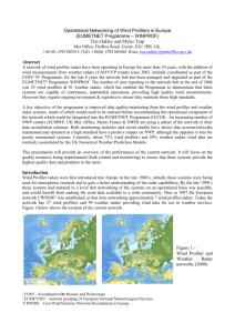 Operational Networking of Wind Profilers in Europe (EUMETNET