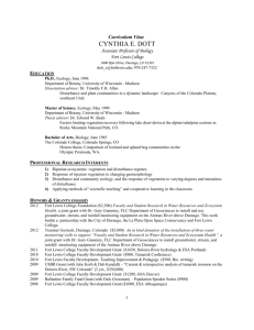 C.V. (Resume) - Fort Lewis College