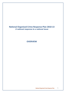National Organised Crime Response Plan 2010