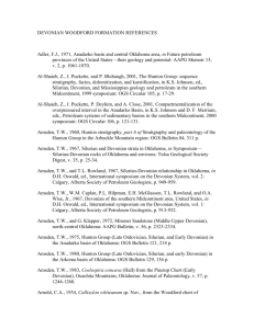 Woodford Shale Bibliography - Bureau of Economic Geology