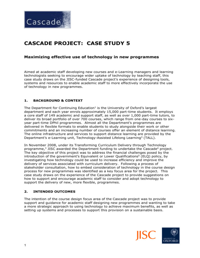 case study of technology development