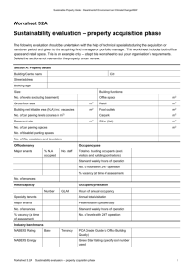 Worksheet 3.2A - Office of Environment and Heritage