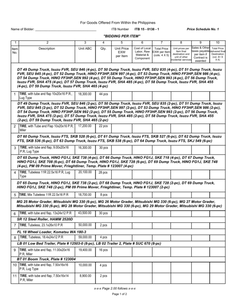 price-schedule-1