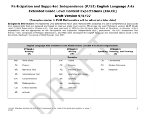 ENGLISH LANGUAGE ARTS - Webster Elementary School