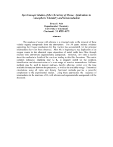 Spectroscopic Studies of Reactive Intermediates in the Chemistry of
